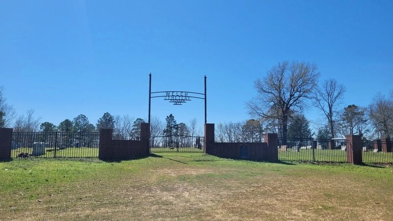 The entrance to the Welch Cemetery and Marker. Click for full size. The entrance to the Welch Cemetery and Marker image. Click for full size.