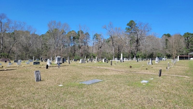 The wide view of the Richard Brown Marker in the Pine Grove Cemetery. Click for full size. The wide view of the Richard Brown Marker in the Pine Grove Cemetery image. Click for full size.