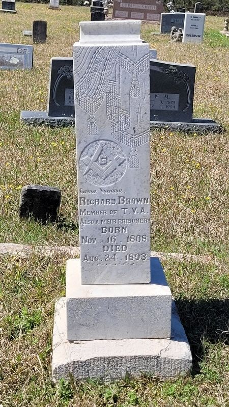 Richard Brown Gravestone. Click for full size. Richard Brown Gravestone image. Click for full size.