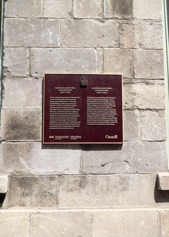 Agathe de Saint-P�re de Repentigny Marker image. Click for full size.