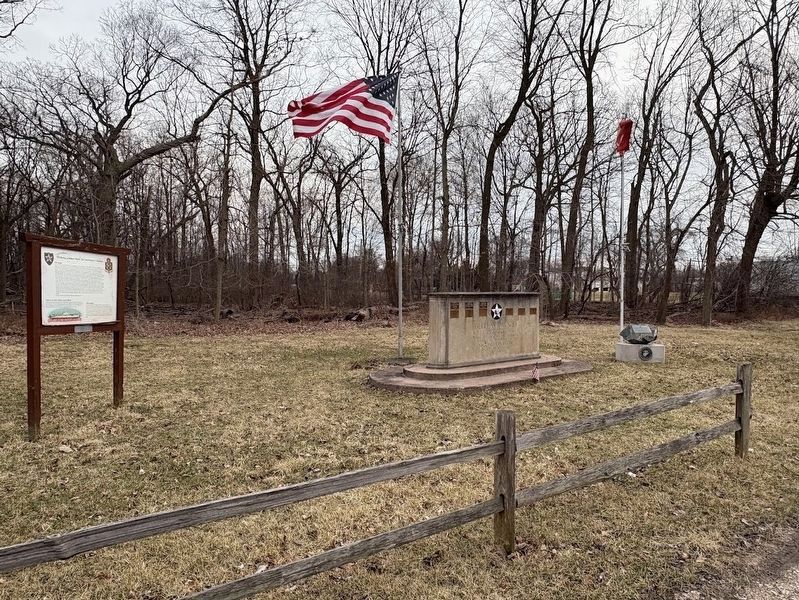 Three Belleau Wood memorials in Des Plaines. Click for full size. Three Belleau Wood memorials in Des Plaines image. Click for full size.