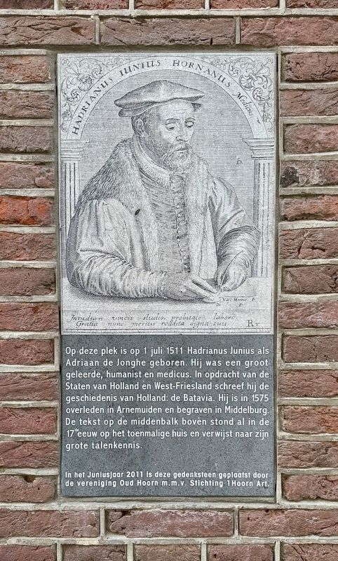 Hadrianus Junius Marker image. Click for full size.