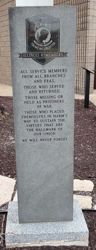 Illinois Remembers POW/MIA Memorial. Click for full size. Illinois Remembers POW/MIA Memorial image. Click for full size.