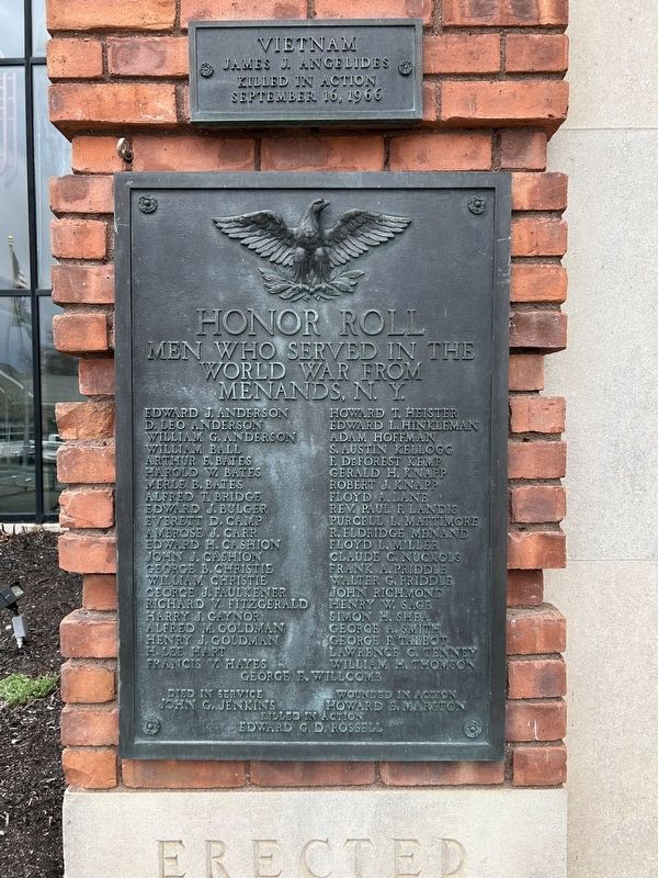 Honor Roll Marker. Click for full size. Honor Roll Marker image. Click for full size.