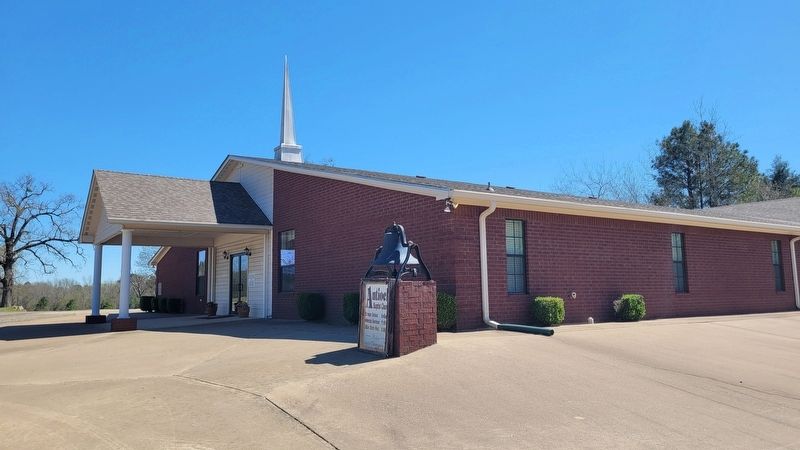 The view of the Antioch Baptist Church from the marker. Click for full size. The view of the Antioch Baptist Church from the marker image. Click for full size.