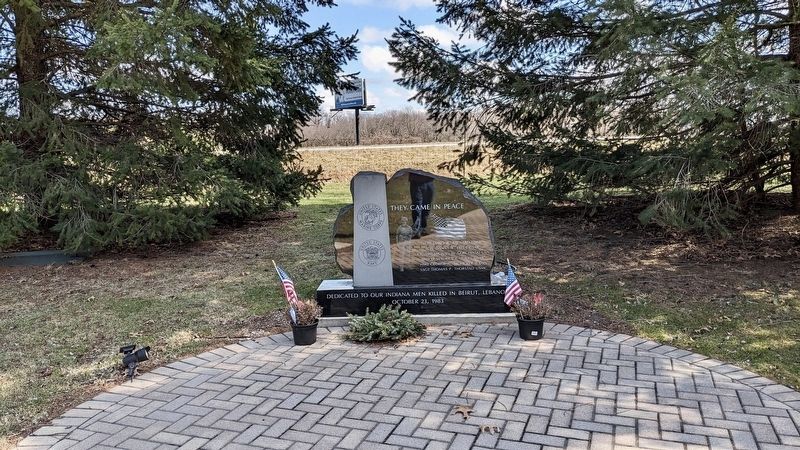 Wide angle view of the Beirut Memorial Monument image. Click for full size.