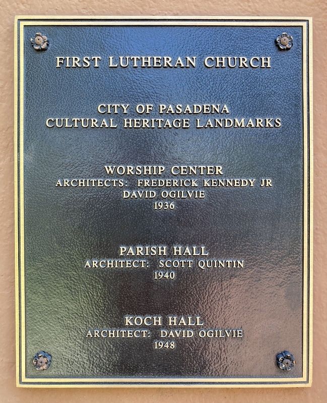 First Lutheran Church Marker. Click for full size. First Lutheran Church Marker image. Click for full size.