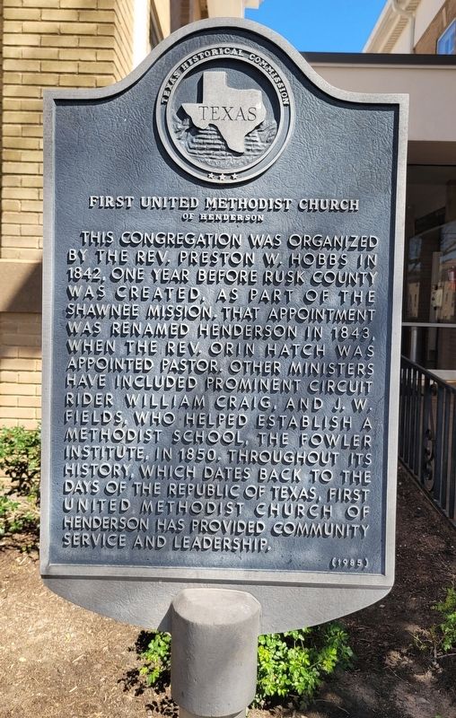 First United Methodist Church of Henderson Marker. Click for full size. First United Methodist Church of Henderson Marker image. Click for full size.