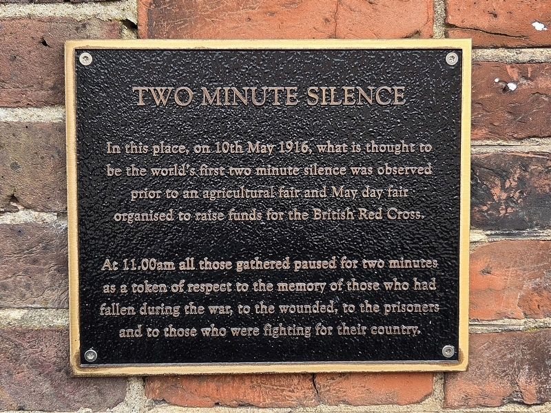 Two Minute Silence Marker. Click for full size. Two Minute Silence Marker image. Click for full size.