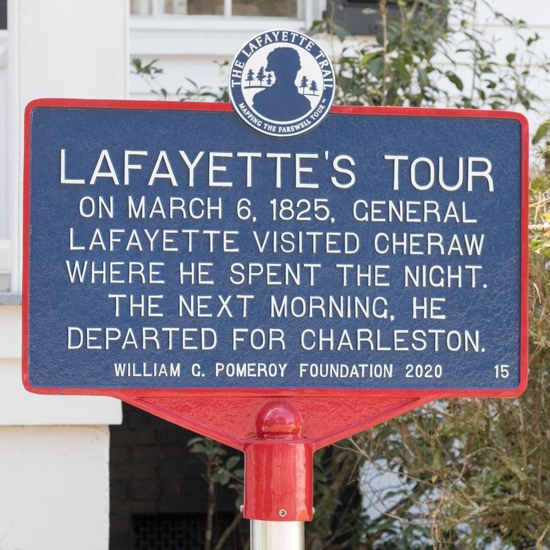 Lafayette’s Tour Marker. Click for full size. Lafayette’s Tour Marker image. Click for full size.