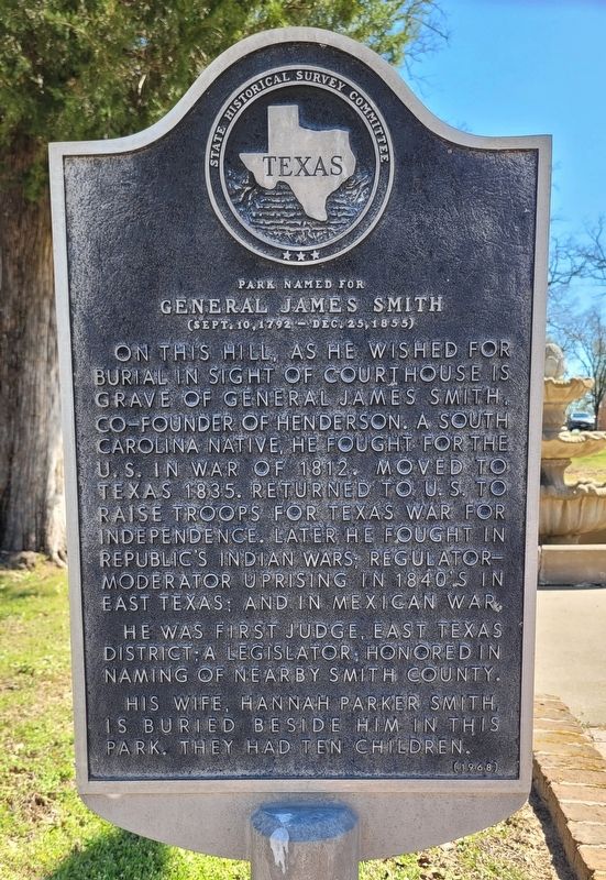 Park Named for General James Smith Marker image. Click for full size.