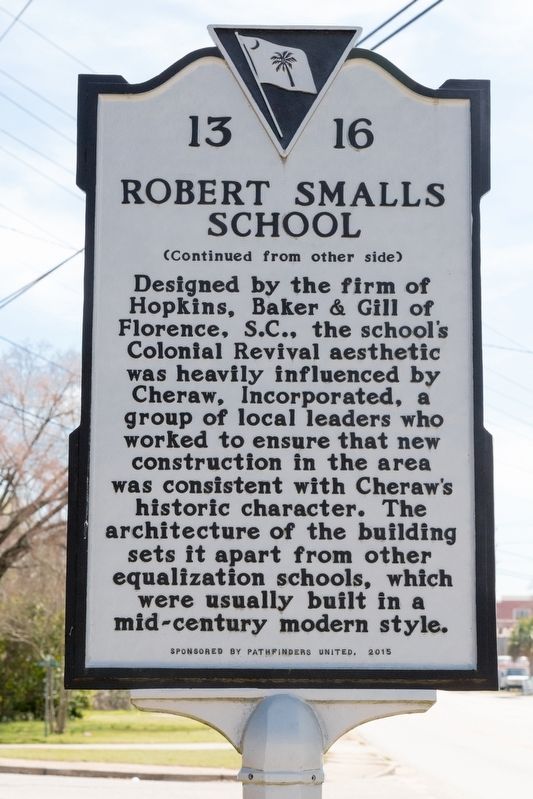 Robert Smalls School Marker, Side Two. Click for full size. Robert Smalls School Marker, Side Two image. Click for full size.