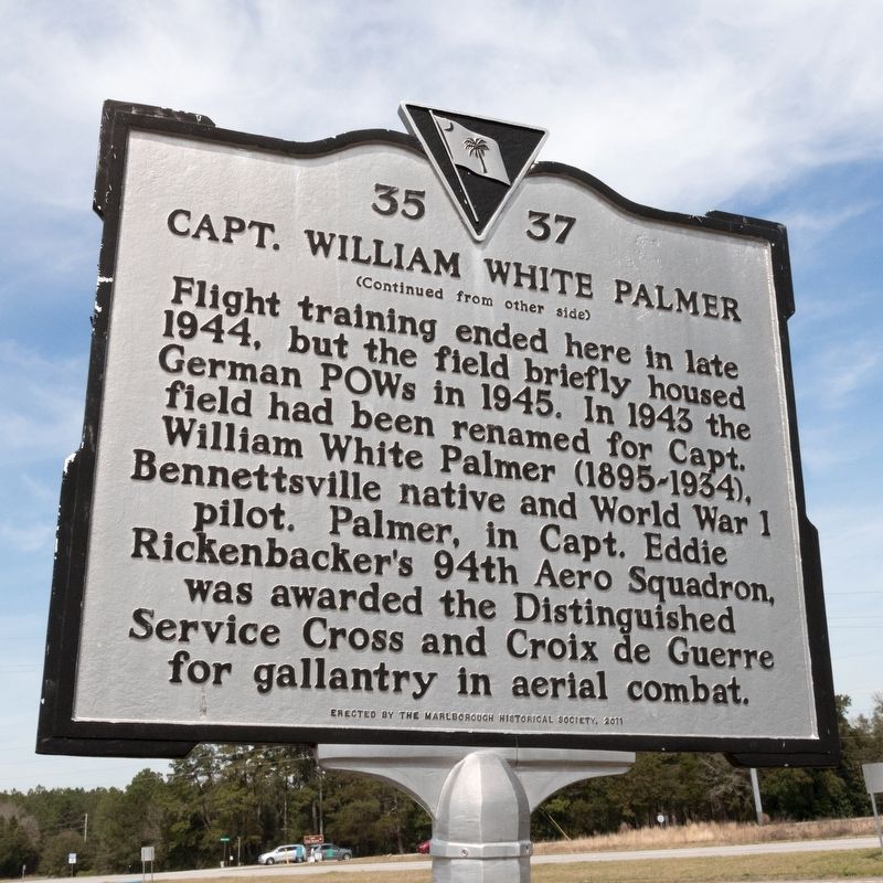 Capt. William White Palmer side of marker image. Click for full size.