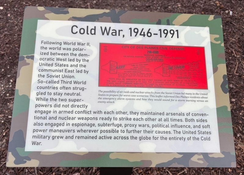Cold War, 1946-1991 Marker image. Click for full size.