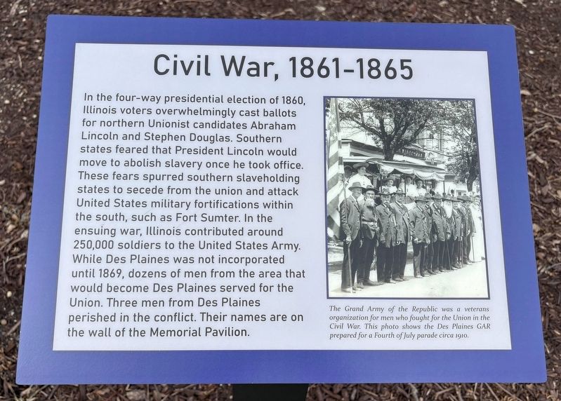 Civil War, 1861-1865 Marker image. Click for full size.