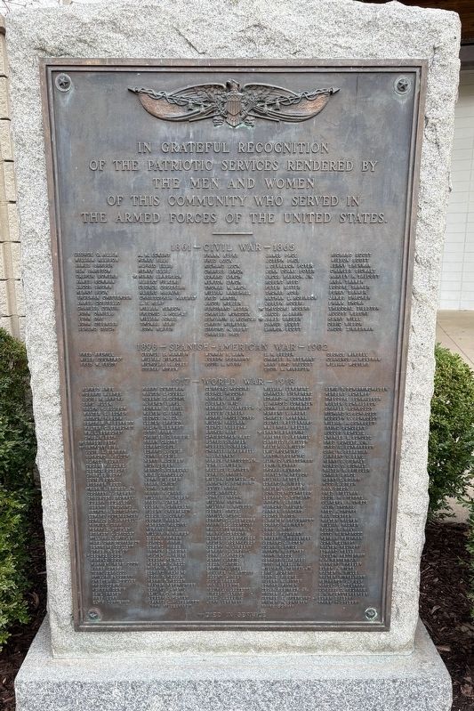 Des Plaines War Memorial Marker image. Click for full size.