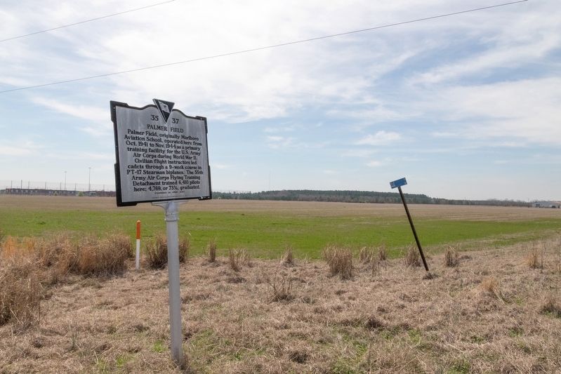The Former Palmer Field and Marker image. Click for full size.