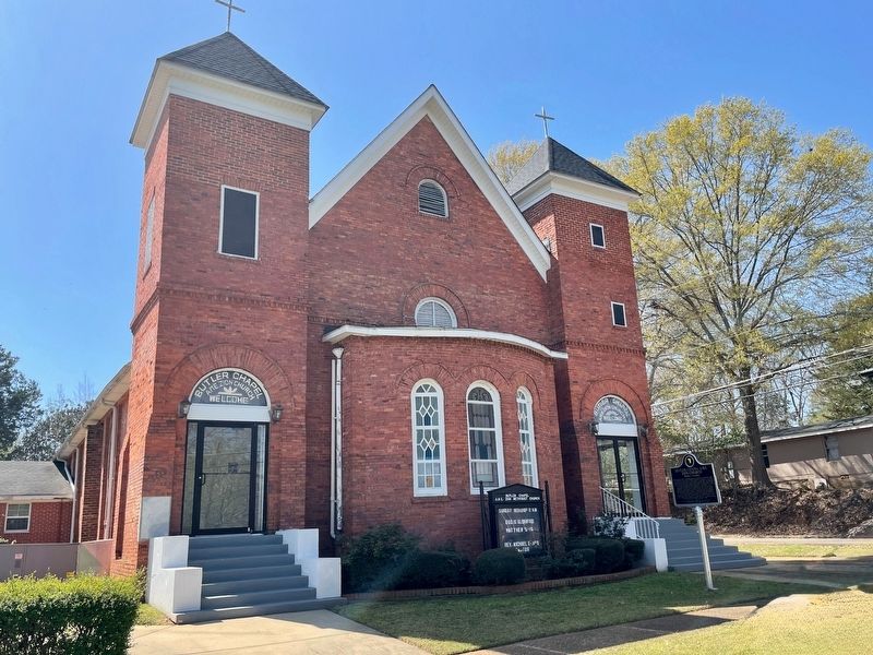 Butler Chapel A.M.E. Zion Church & Marker. Click for full size. Butler Chapel A.M.E. Zion Church & Marker image. Click for full size.