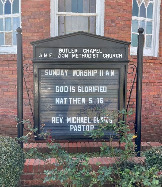 Butler Chapel A.M.E. Zion Church. Click for full size. Butler Chapel A.M.E. Zion Church image. Click for full size.