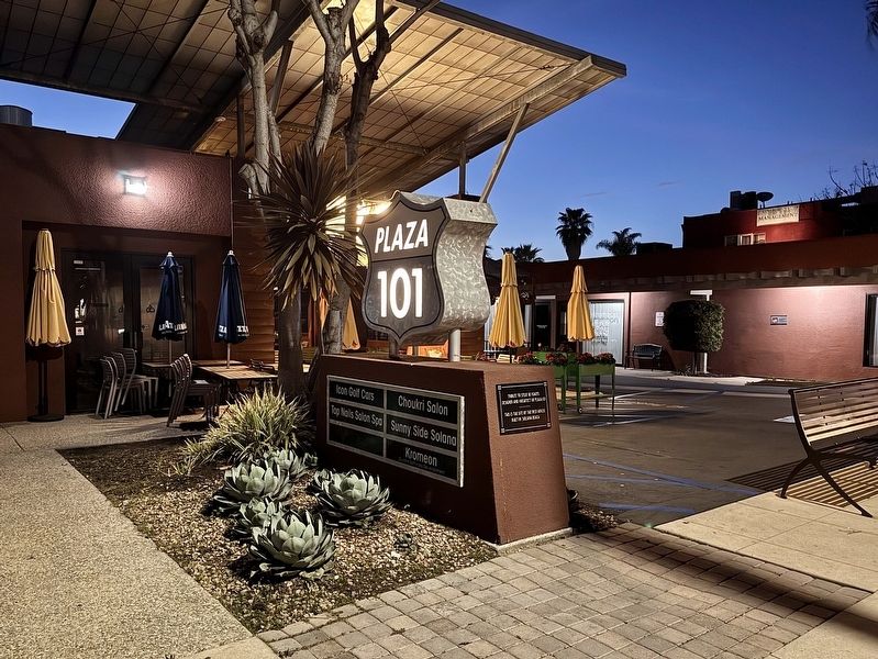 "Plaza 101" sign & Adams Marker. Click for full size. "Plaza 101" sign & Adams Marker image. Click for full size.