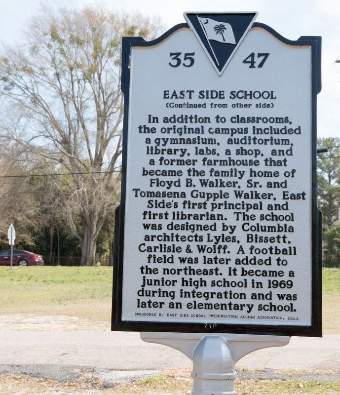 East Side School Marker, Side Two. Click for full size. East Side School Marker, Side Two image. Click for full size.
