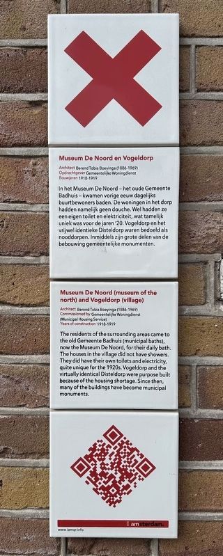 Museum de Noord (museum of the north) and Vogeldorp (village) Marker. Click for full size. Museum de Noord (museum of the north) and Vogeldorp (village) Marker image. Click for full size.