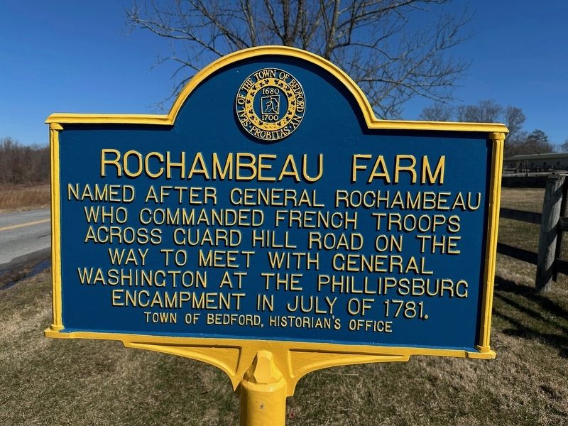 Rochambeau Farm Marker. Click for full size. Rochambeau Farm Marker image. Click for full size.