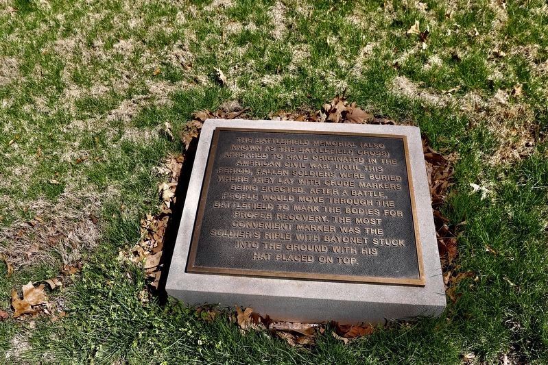 2nd Plaque - The Battlefield Memorial. Click for full size. 2nd Plaque - The Battlefield Memorial image. Click for full size.