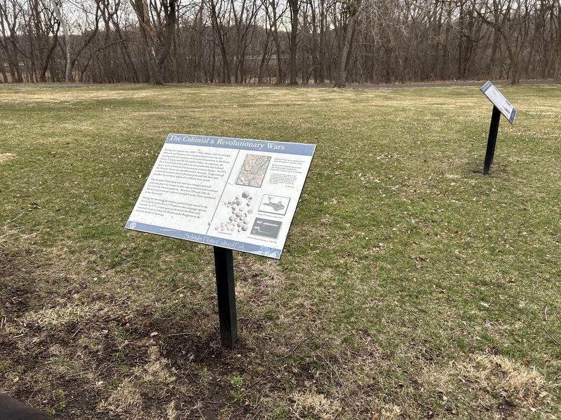 The Colonial & Revolutionary Wars Marker. Click for full size. The Colonial & Revolutionary Wars Marker image. Click for full size.