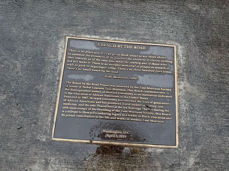 A Bench By The Road Marker. Click for full size. A Bench By The Road Marker image. Click for full size.
