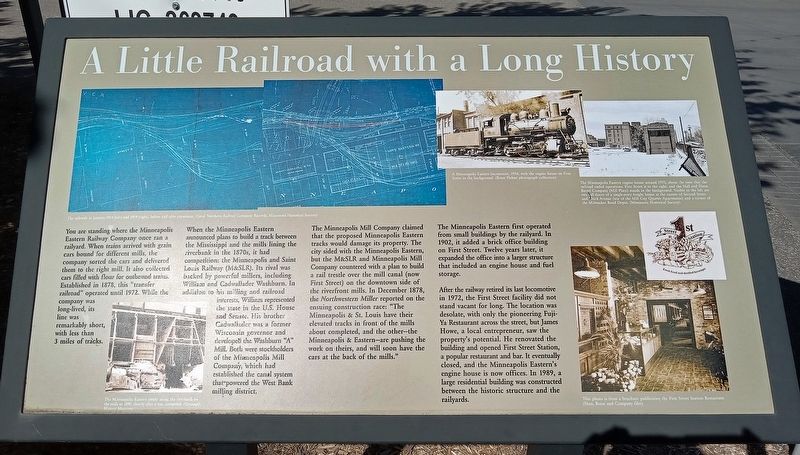 A Little Railroad with a Long History Marker. Click for full size. A Little Railroad with a Long History Marker image. Click for full size.