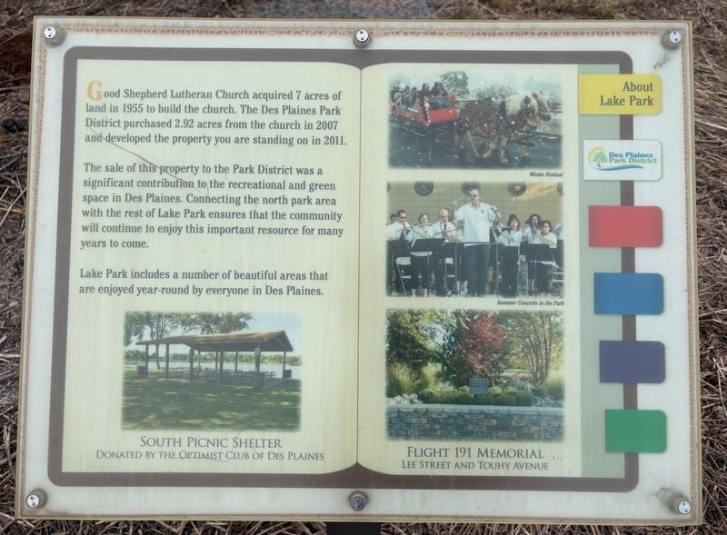 About Lake Park Marker image. Click for full size.
