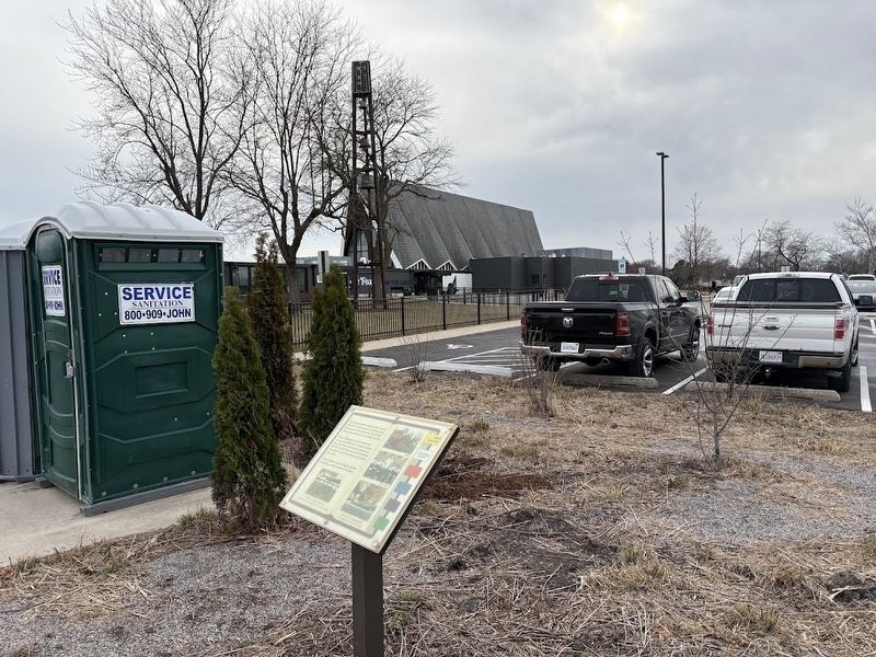 About Lake Park Marker and the former Good Shepherd Lutheran Church image. Click for full size.