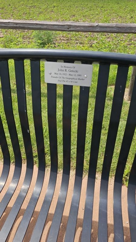 John Gesicki Bench image. Click for full size.