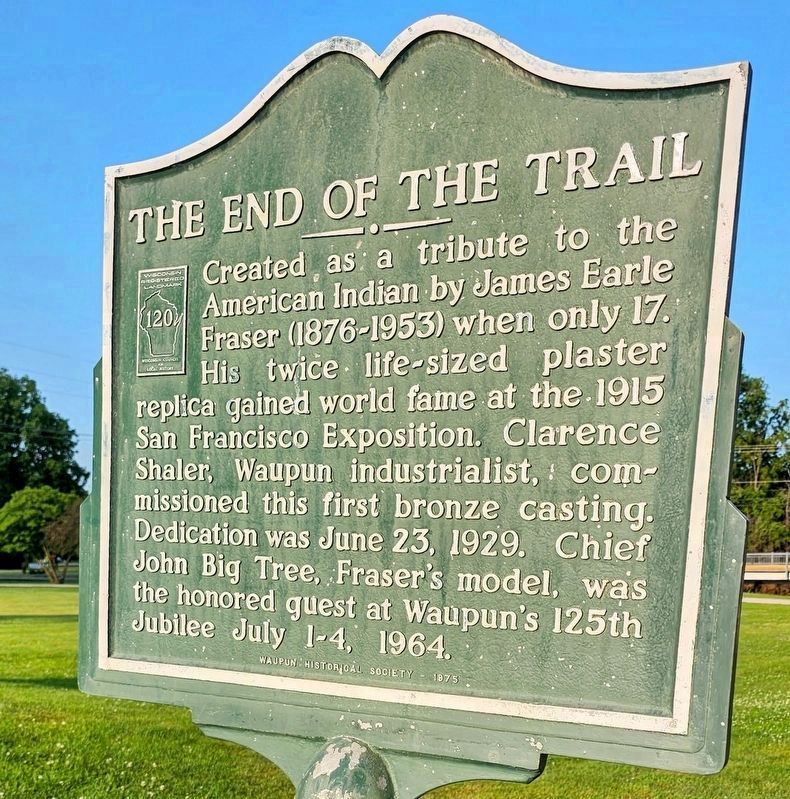 The End of the Trail Marker. Click for full size. The End of the Trail Marker image. Click for full size.