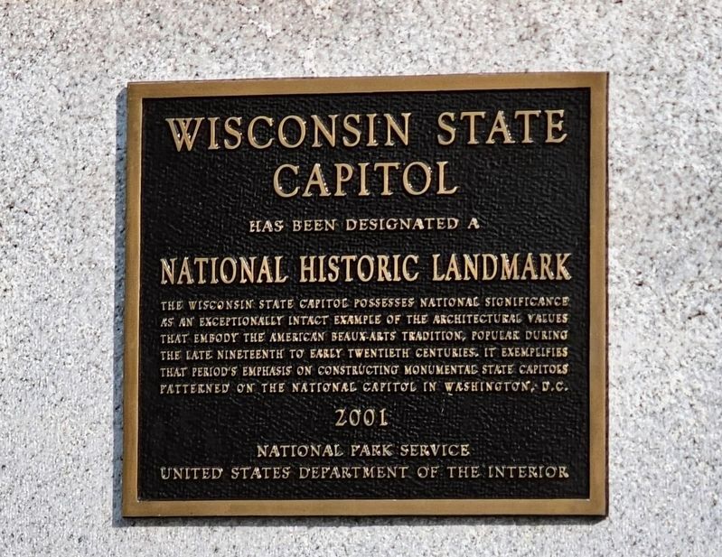 Wisconsin State Capitol Marker image. Click for full size.