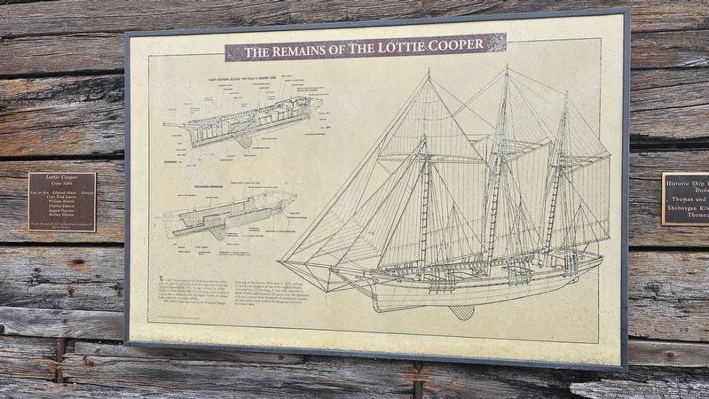 The Remains of the Lottie Cooper Marker. Click for full size. The Remains of the Lottie Cooper Marker image. Click for full size.