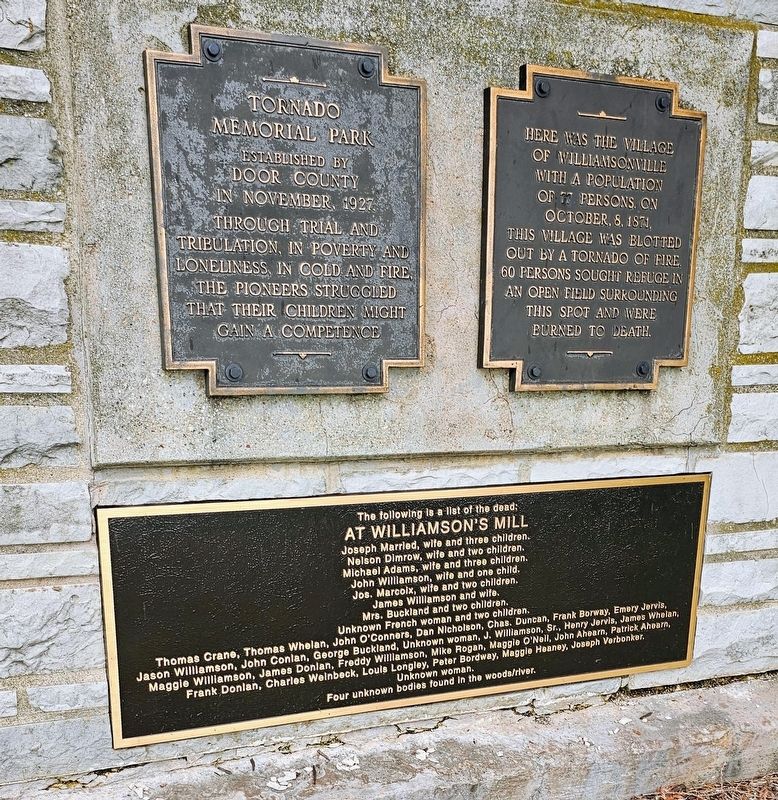 Tornado Memorial Park Marker. Click for full size. Tornado Memorial Park Marker image. Click for full size.