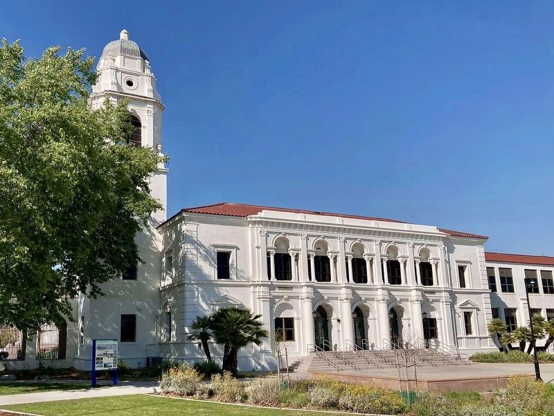 Monrovia High School and Marker image. Click for full size.