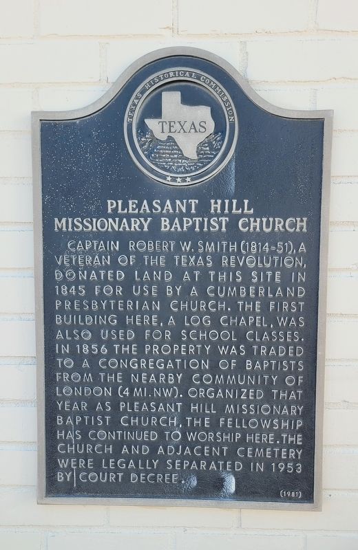 Pleasant Hill Missionary Baptist Church Marker image. Click for full size.