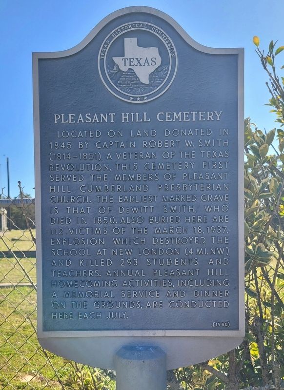 Pleasant Hill Cemetery Marker image. Click for full size.