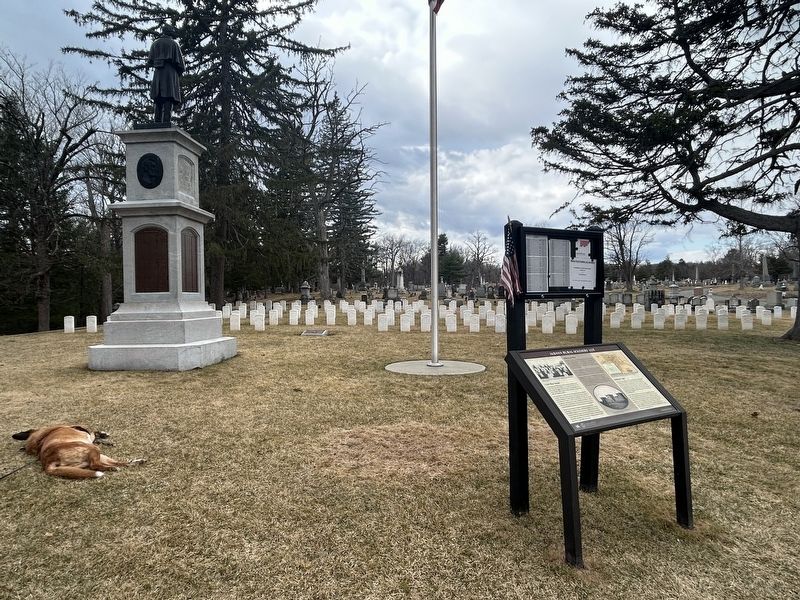 Albany Rural Cemetery Soldiers’ Lot Marker. Click for full size. Albany Rural Cemetery Soldiers’ Lot Marker image. Click for full size.