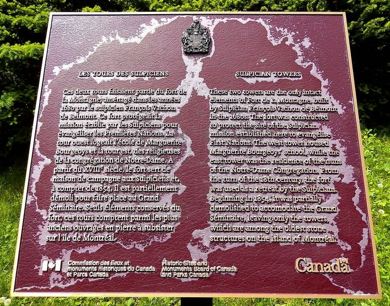 Le Tours des Sulpiciens/Sulpician Towers Marker image. Click for full size.