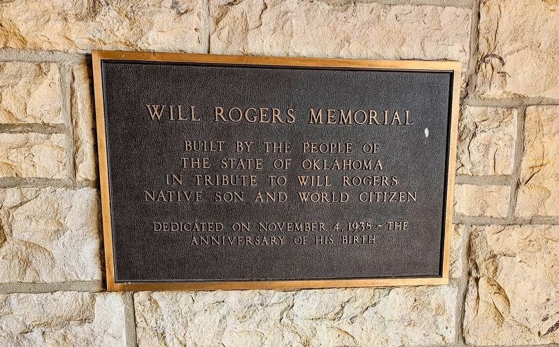 Will Rogers Memorial. Click for full size. Will Rogers Memorial image. Click for full size.