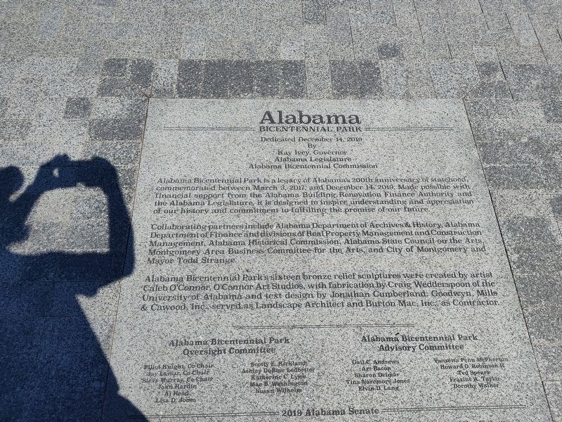 Alabama Bicentennial Park Marker. Click for full size. Alabama Bicentennial Park Marker image. Click for full size.