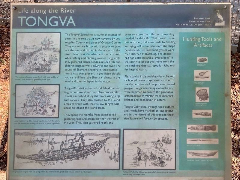 Tongva Marker image. Click for full size.