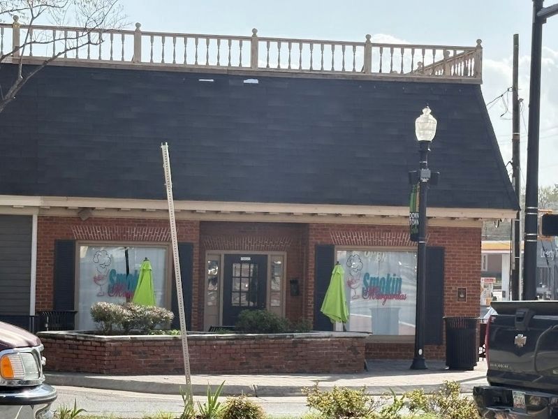 Pvt. James M. Farley Marker (marker on right edge at corner of the building). Click for full size. Pvt. James M. Farley Marker (marker on right edge at corner of the building) image. Click for full size.