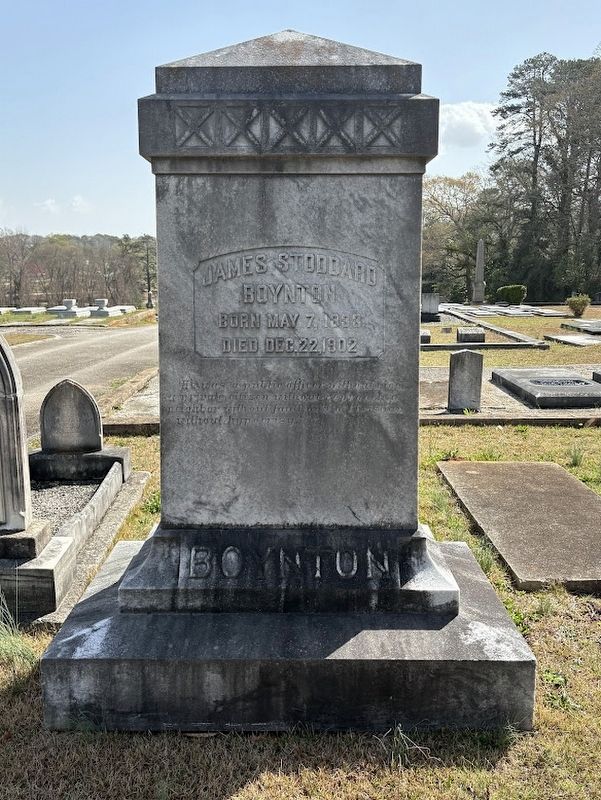 James Stoddard Boynton's headstone image. Click for full size.