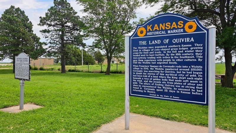 The Land of Quivira Marker. Click for full size. The Land of Quivira Marker image. Click for full size.