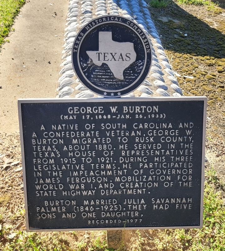 George W. Burton Marker image. Click for full size.